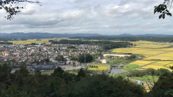 福島県浅川町の水郡線風景。