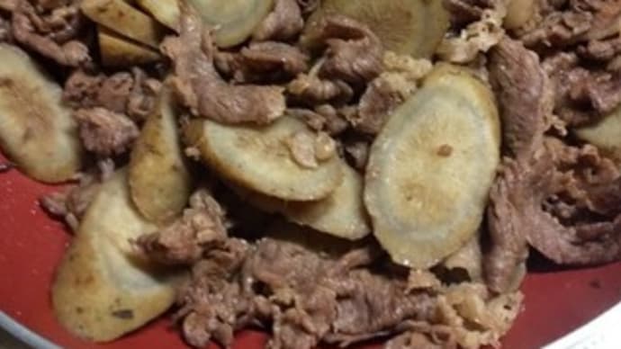 今夜のめし 牛ごぼう2