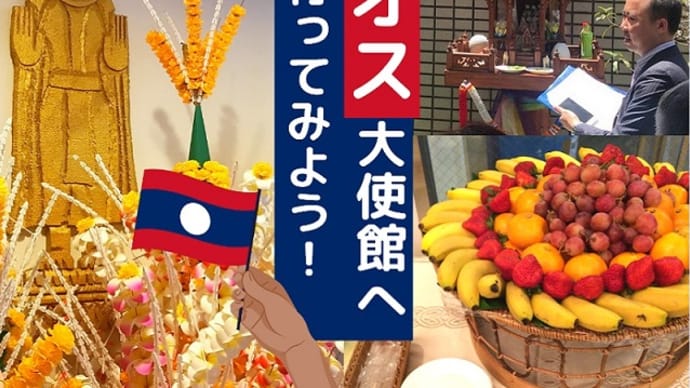8/30~ ラオス大使館とのコラボ企画!ラオス大使館特別見学ツアー~ラオス料理&お土産付き~