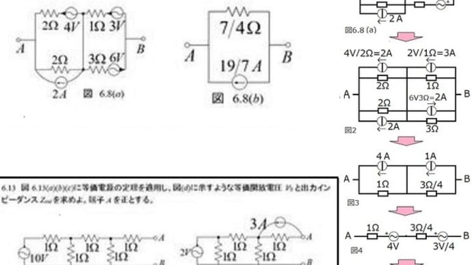 定電圧源 定電流源 混在回路 テブナンの定理 【事例集】