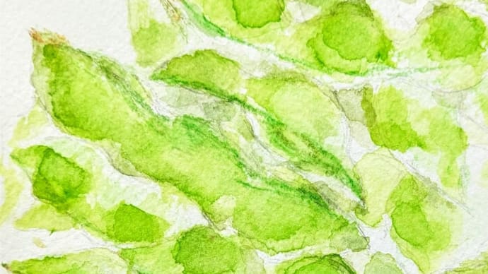 枝豆を茹でる