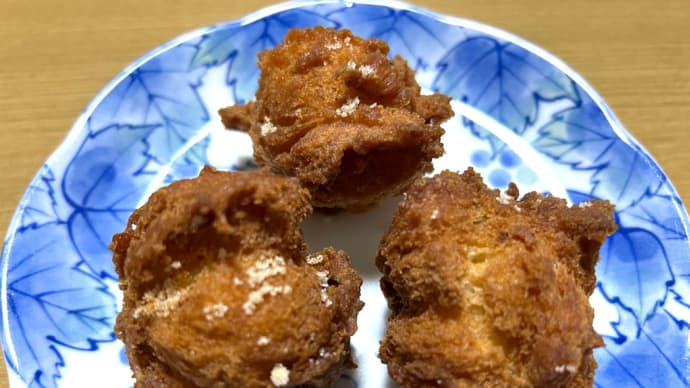 森永ホットケーキミックスで→金柑ピール入りドーナツ作り(o^^o)