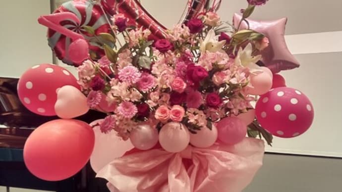 ピアノの発表会にお届けスタンド花