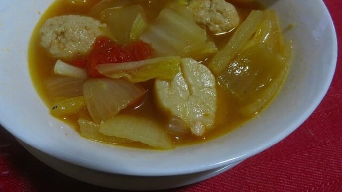 鶏だんごとホタテのスープ 今日もセコマ