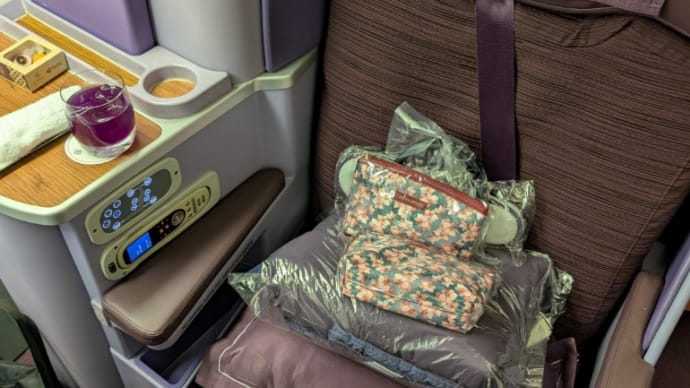 タイ航空 ビジネスクラス 機内食 帰国便