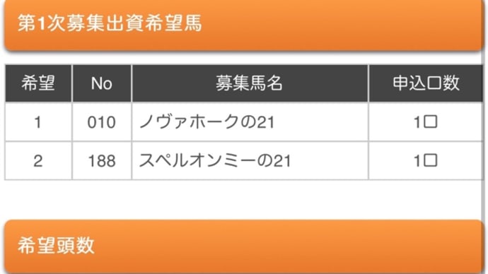 【募集2022-10】(申込完了)社台/サンデー/G1一次募集