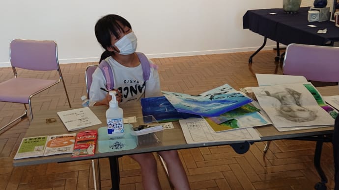 2022・8/20(土)支部展5日目晴れのち曇り