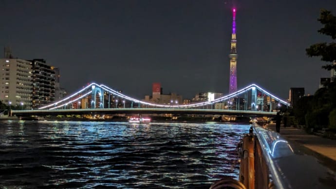 東京 清洲橋とスカイツリー
