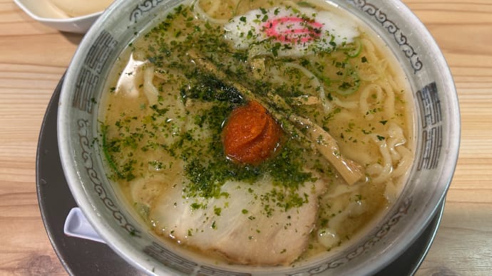 【新横浜ラーメン博物館】 龍上海 横浜店「赤湯からみそラーメン ミニ(710円)+みそ味玉(150円)」