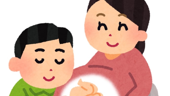 妊娠後期 お腹に耳を当てると赤ちゃんの心拍音が聞こえました