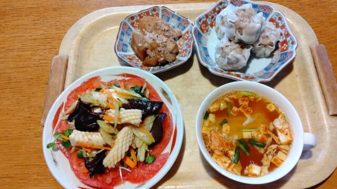 イカの生姜ソース和え