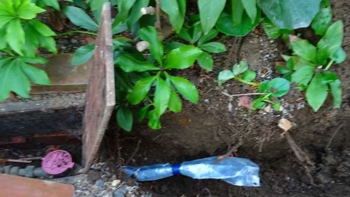 水道管からの水漏れ
