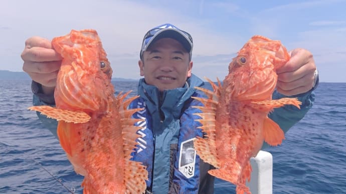 大宏丸でオニカサゴゲット!