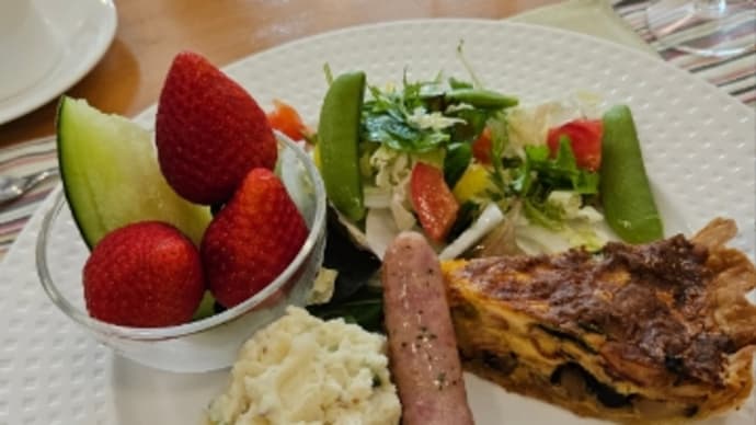 狆のお泊まり会2025初夏朝食
