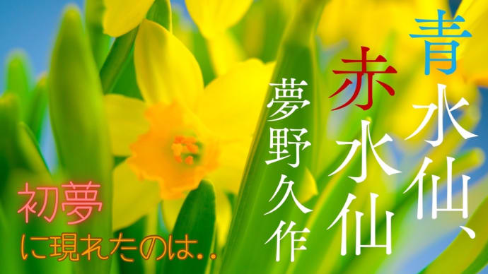 🌜朗読と動く絵本🌛【初夢】安心できるお話。ほんのりやさしい。いい夢を🌟 夢野久作「青水仙、赤水仙」
