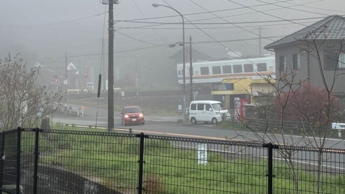 霧の中の肥薩おれんじ鉄道