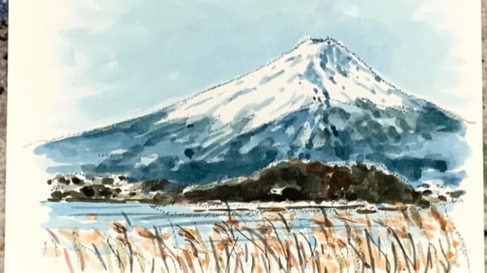 いつ見ても　雄々しい姿　富士の山