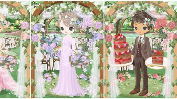 ニコッとタウン 2019年6月(7) ガーデンパーティー ~Rose Vine Garland~