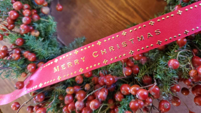 プリザーブド クリスマスリース。。。