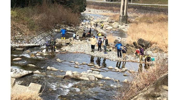 滋賀県の愛知川渓流釣り体験会