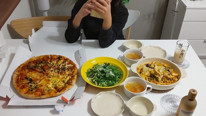 11月2日 つられピザ&パスタミニ飲酒。