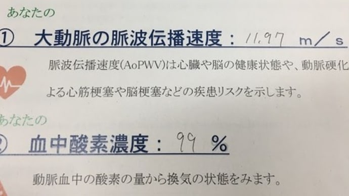 血管年齢・・・
