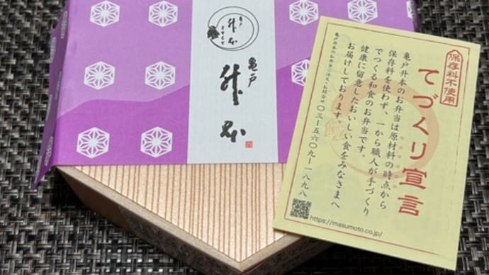 ミニすみだ川弁当季節(わらびこごみ飯)@亀戸升本