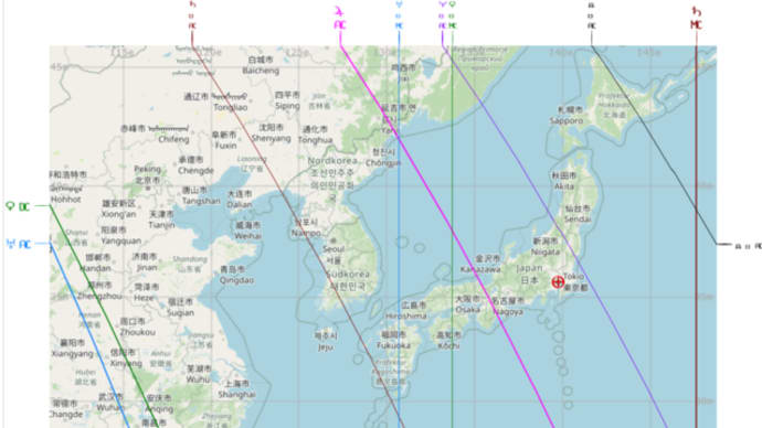 10月17日 牡羊座満月の地図