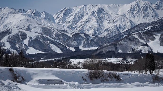 ★雪がどっさりの白馬村野平にて 2024