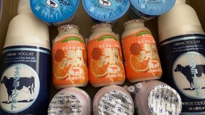 兄から届いたヤスダヨーグルトとスタバでお茶