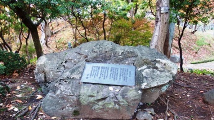 宮沢賢治(「かなた」と・・・盛岡城跡)