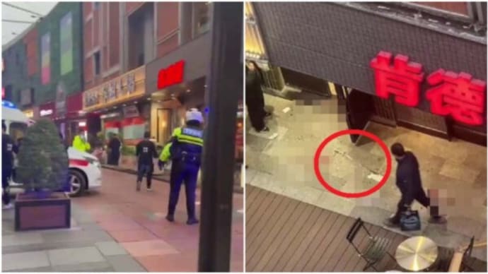 中国の街中で傷害事件 5人負傷 剣が凶器か?