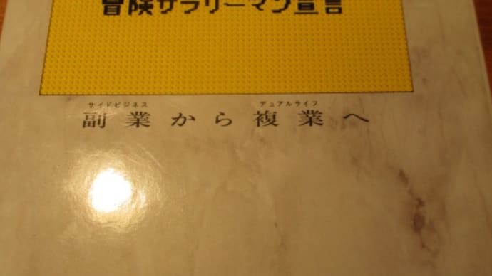 複業の達人 冒険サラリーマン宣言 副業から複業へ 中谷彰宏さんの予言の書 先見性のある絶版本