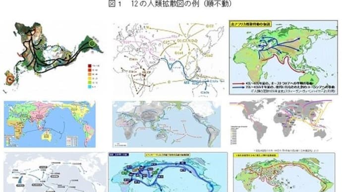 「縄文ノート64 人類拡散図の検討」の紹介