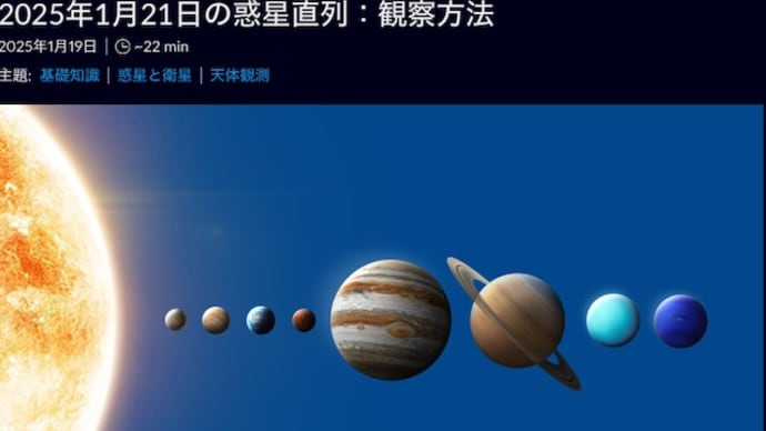 惑星直列とトランプ大統領就任式