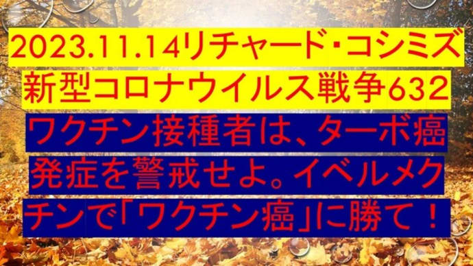 2023.11.14リチャード・コシミズ新型コロナウイルス戦争632動画を公開します。