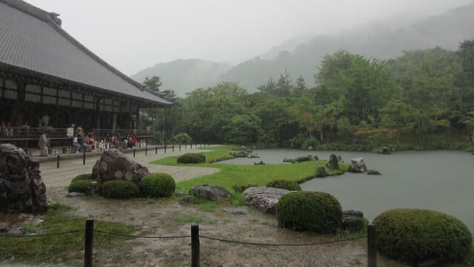 大雨の天龍寺～京都　嵐山