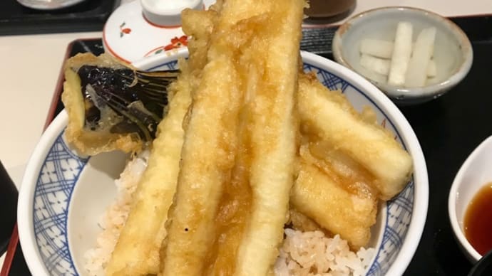 南部市場の穴子丼とアジフライ〈英訳付〉