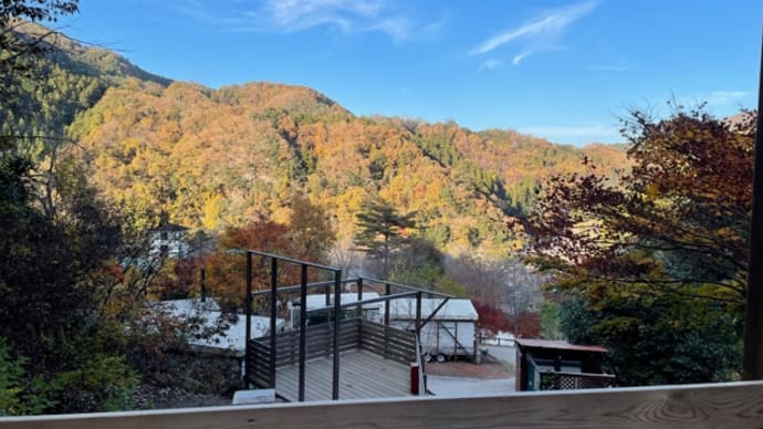 秋の紅葉キャンプ⛺️♨️