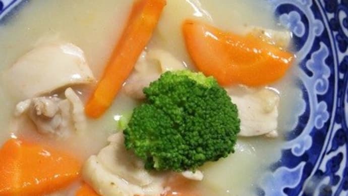 10月2日 シチュー&クリスピーチキン定食