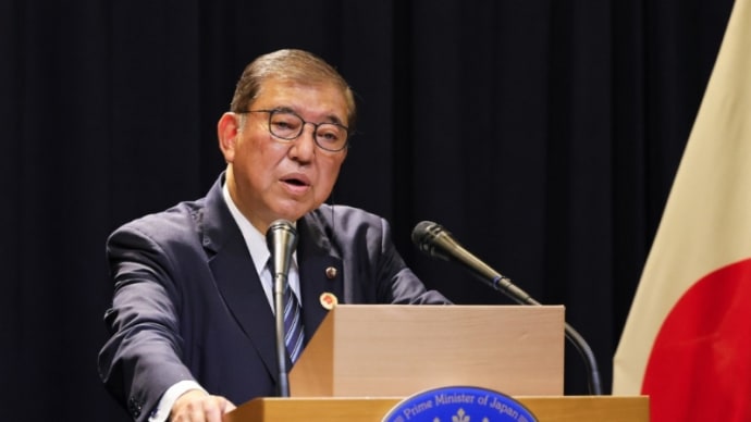 西田昌司議員、党参院議員総会で、石破総理に退陣を迫る