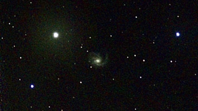 星見娘で電視観望4069(かみのけ座 M99渦巻銀河)
