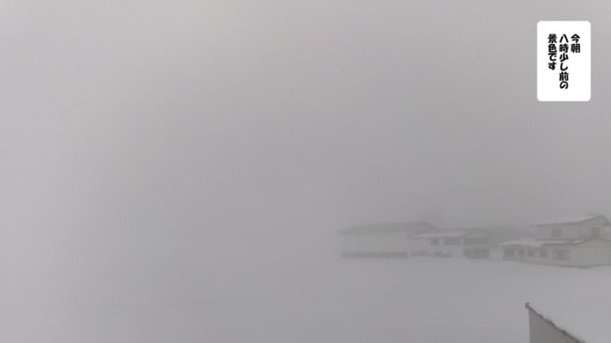今朝の視界は。。。