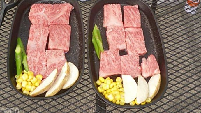 【日曜日はポータブルピザ窯で『お肉』も焼きました】
