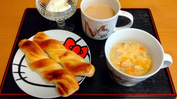 熊本県産の食材の朝食