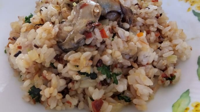 大好きな味 ~牡蠣のピラフ