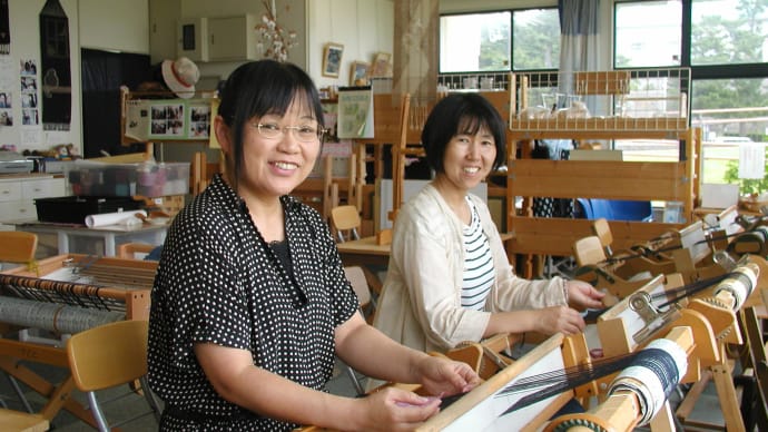 竹島で手織りをしたくて来ました。　　　　竹島クラフトセンター