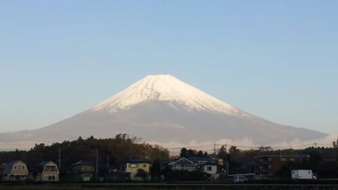 今朝の富士山