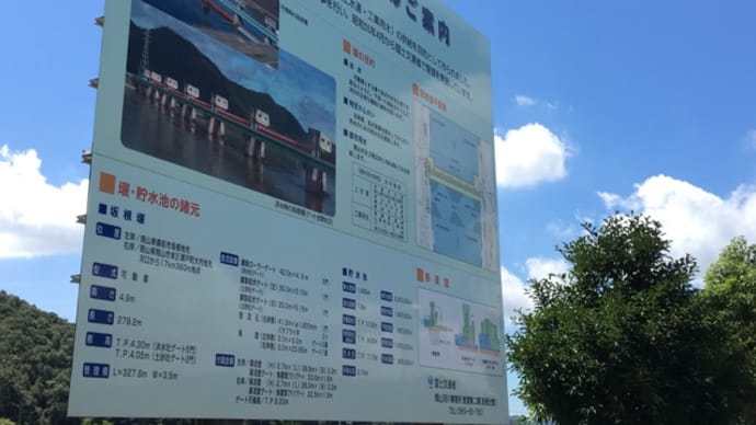 炎天下の坂根堰