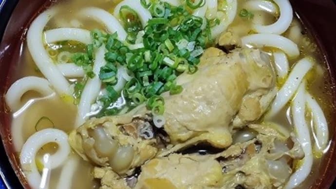【09/23昼食】ソト・アヤム手羽元スープうどん、そしてスープだけ残ったんだね:P
